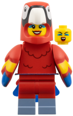 LEGO Minifigura Parrot Costume Fan, Series 28 - Collectible Minifigures — imagen BrickLink