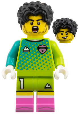 LEGO Minifigura Soccer Goalkeeper - Collectible Minifigures — imagen BrickLink
