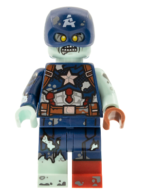 Zombie Captain America, Marvel Studios, Series 1 (Minifigure Only without Stand and Accessories) - BrickLink - DagaBlocks