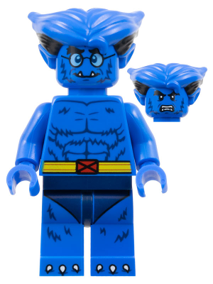 LEGO Minifigura Beast, Marvel Studios, Series 2 (Minifigure Only without Stand and Accessories) - Collectible Minifigures — imagen BrickLink