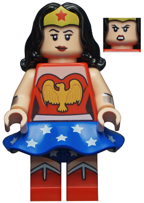 LEGO Minifigura Wonder Woman, DC Super Heroes (Minifigure Only without Stand and Accessories) - Collectible Minifigures — imagen BrickLink