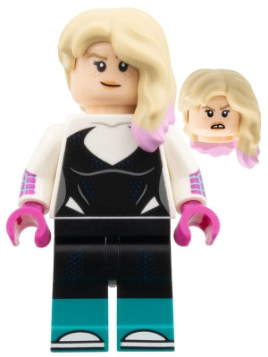 Gwen Stacy / Spider Gwen, Spider-Man Across the Spider-Verse (Minifigure Only without Stand and Accessories) — imagen BrickLink