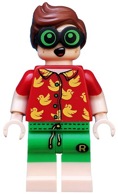 LEGO Minifigura Vacation Robin, The LEGO Batman Movie, Series 2 (Minifigure Only without Stand and Accessories) - Collectible Minifigures — imagen BrickLink