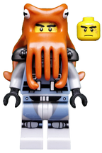 LEGO Minifigura Shark Army Octopus, The LEGO Ninjago Movie (Minifigure Only without Stand and Accessories) - Collectible Minifigures — imagen BrickLink
