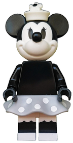 LEGO Minifigura Vintage Minnie, Disney, Series 2 (Minifigure Only without Stand and Accessories) - Collectible Minifigures — imagen BrickLink