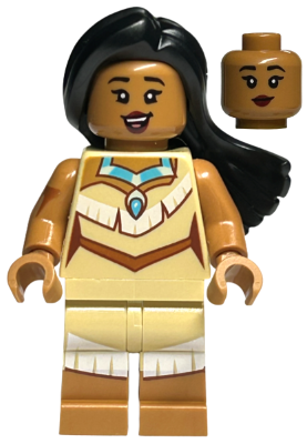 LEGO Minifigura Pocahontas, Disney 100 (Minifigure Only without Stand and Accessories) - Collectible Minifigures — imagen BrickLink