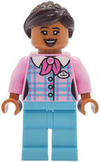 LEGO Minifigura Main Street, U.S.A. Popcorn Seller - Disney — imagen BrickLink