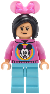 LEGO Minifigura Main Street, U.S.A. Park Guest Female - Disney — imagen BrickLink