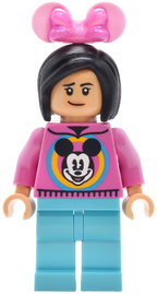 LEGO Minifigura Main Street, U.S.A. Park Guest Female - Disney — imagen BrickLink