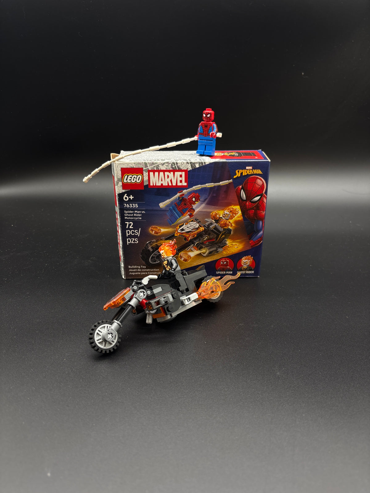 Spider-Man vs. Ghost Rider Motorcycle — frente