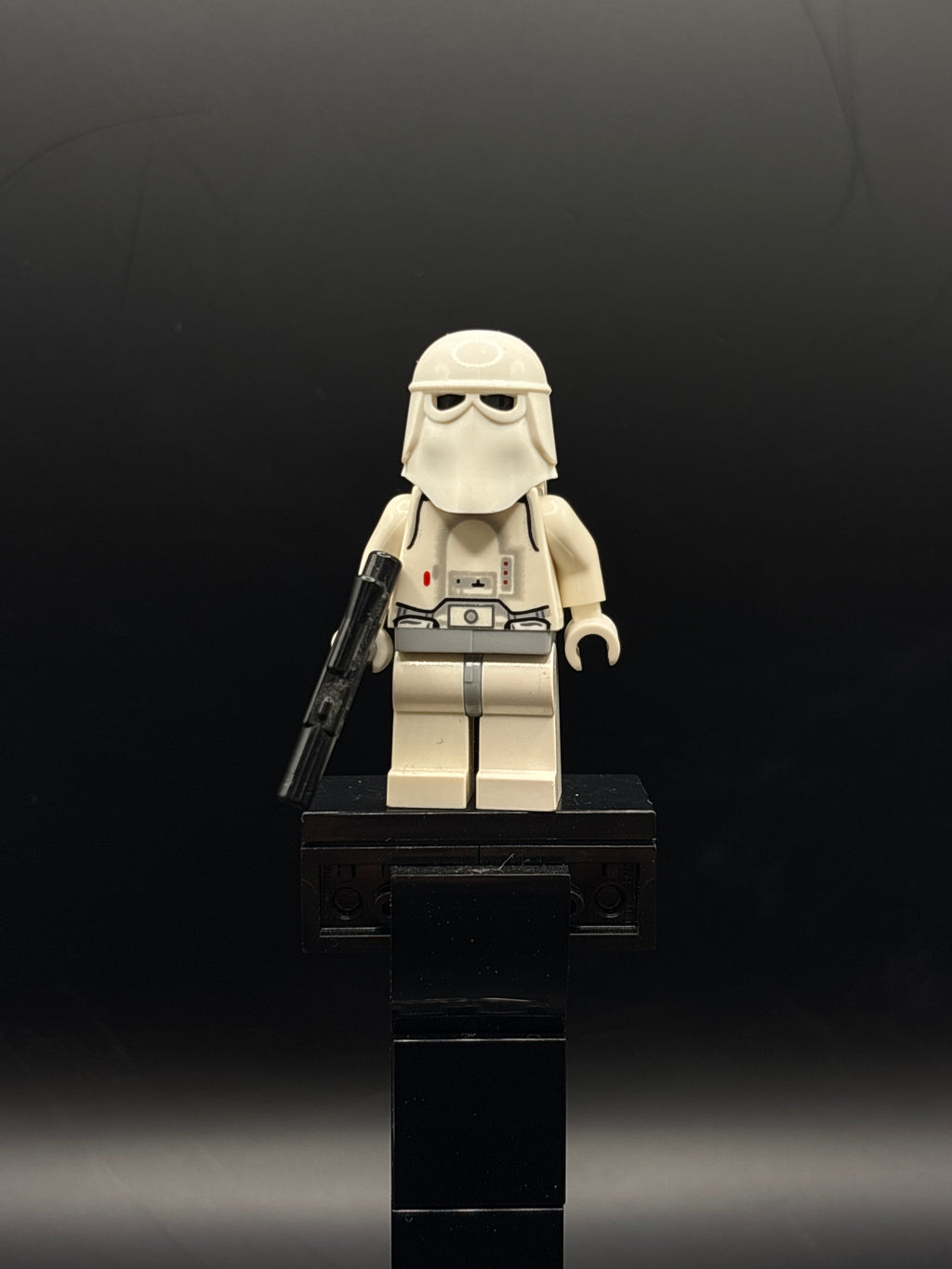 Snowtrooper, Light Bluish Gray Hips, Light Bluish Gray Hands - Backpack Directly Attached to Neck Bracket — frente