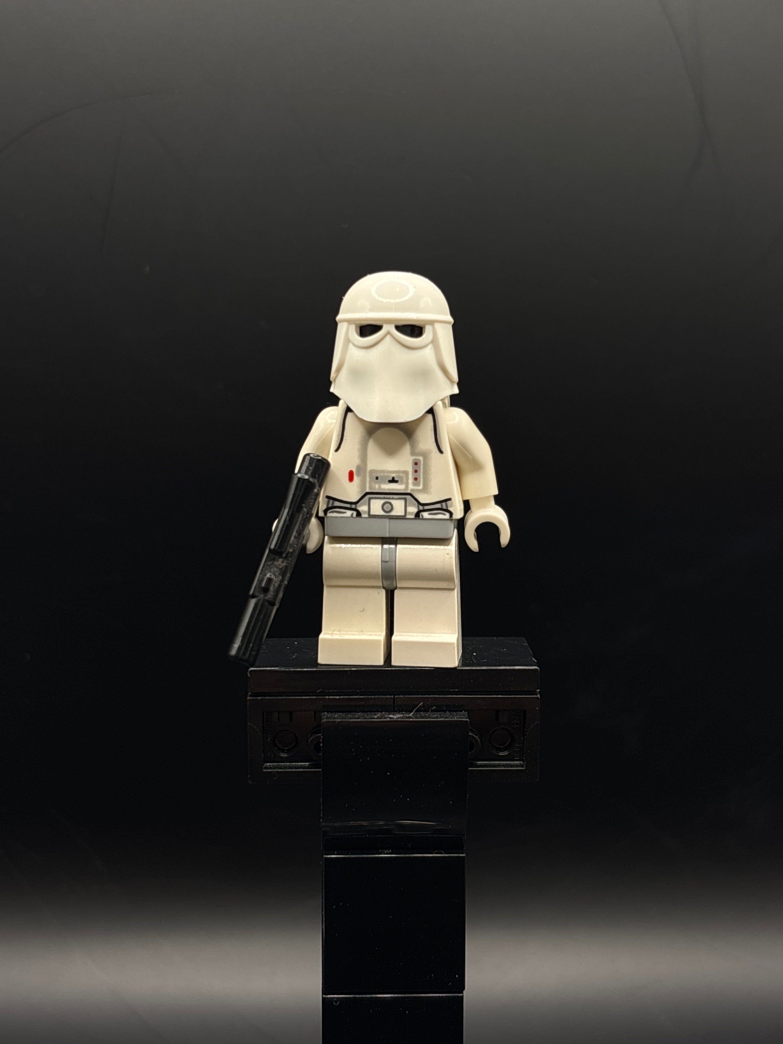 Snowtrooper, Light Bluish Gray Hips, Light Bluish Gray Hands - Backpack Directly Attached to Neck Bracket — frente