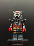 LEGO Minifigura Lord Ras - Red Markings and Muscles - NINJAGO — frente