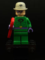 LEGO Minifigura The Riddler - Green Outfit, Light Bluish Gray Bowler Hat - DC — frente