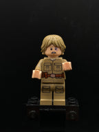 LEGO Minifigura Luke Skywalker (Cloud City, Dark Tan Shirt) - Star Wars — frente