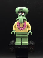 LEGO Minifigura Squidward Pink Lei - SpongeBob SquarePants — frente