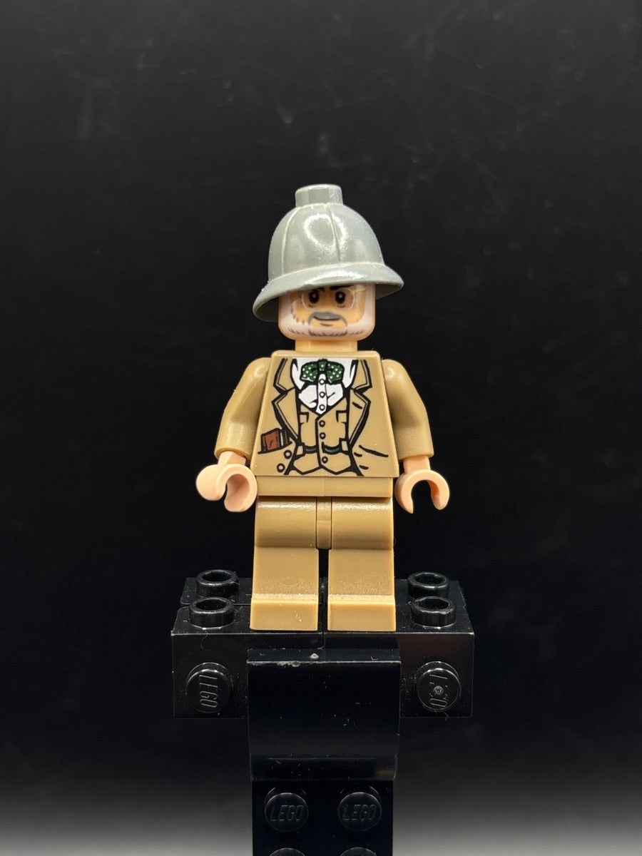 LEGO Minifigura Professor Henry Jones Sr. - Indiana Jones — frente