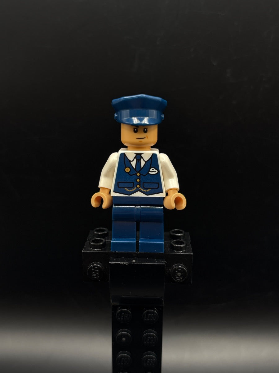 LEGO Minifigura Main Street, U.S.A. Fire Department Chief - Disney — frente