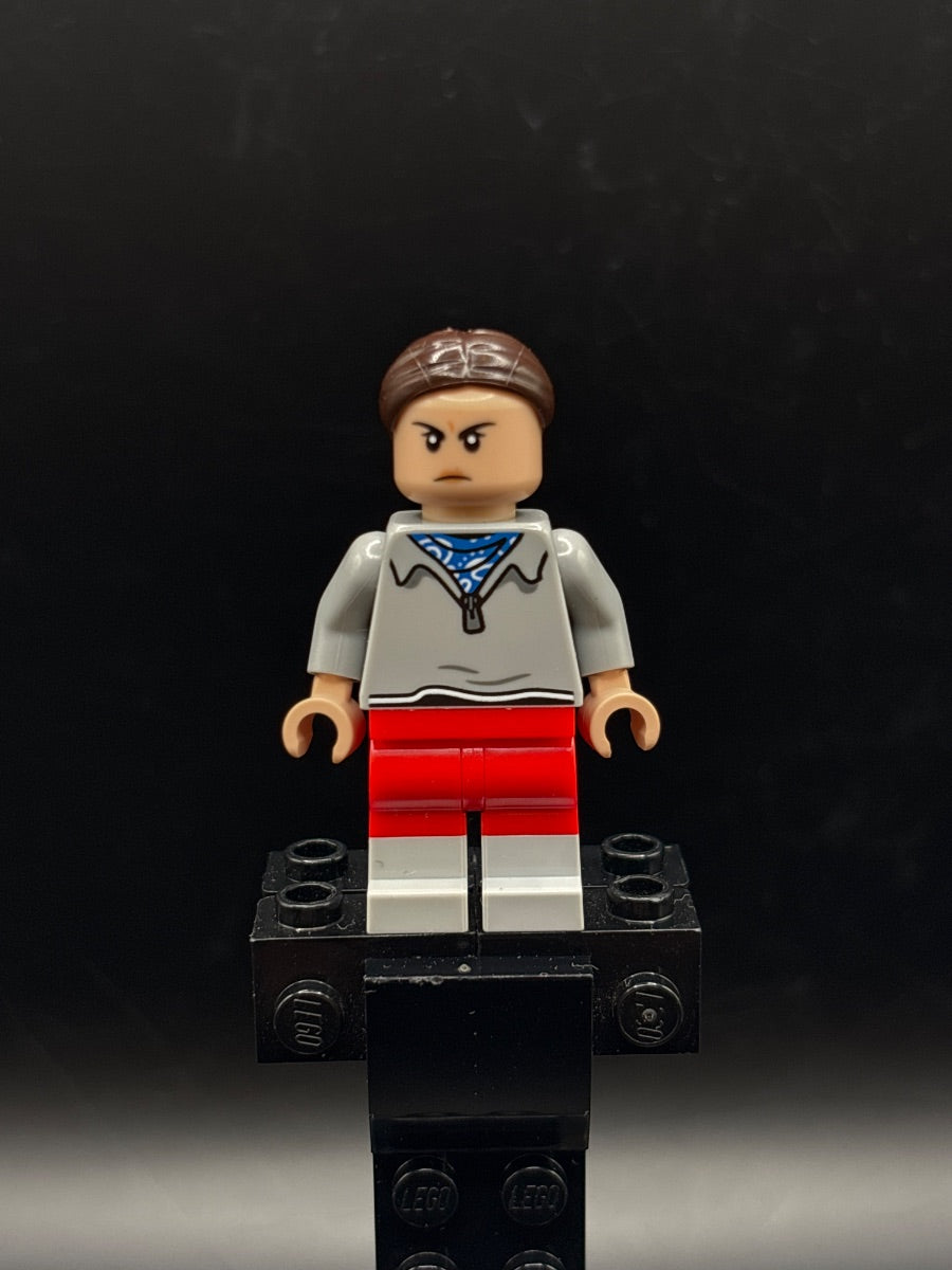 LEGO Minifigura Eleven Dark Brown Hair - Stranger Things — frente