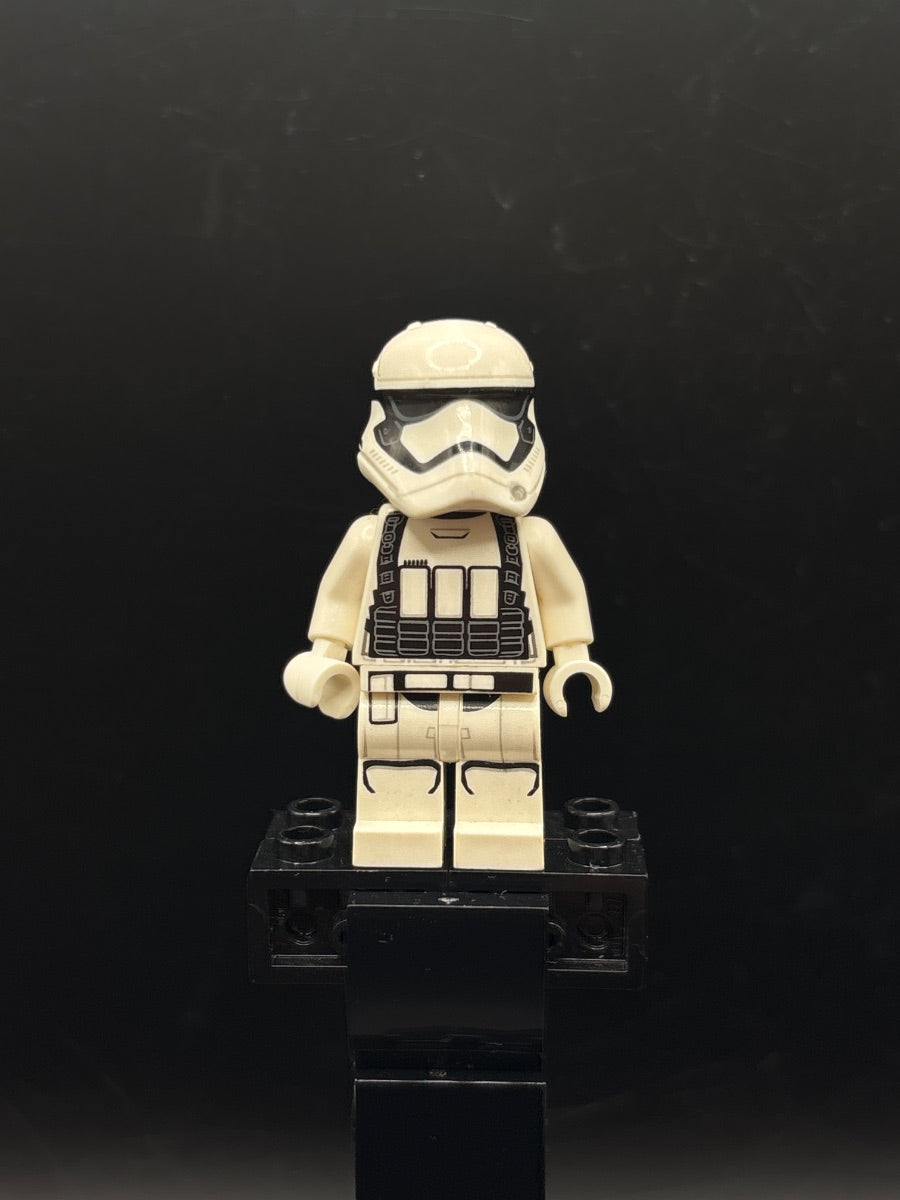 LEGO Minifigura First Order Heavy Assault Stormtrooper (Rounded Mouth Pattern) - Star Wars — frente