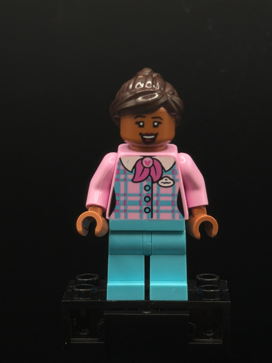 LEGO Minifigura Main Street, U.S.A. Popcorn Seller - Disney — frente