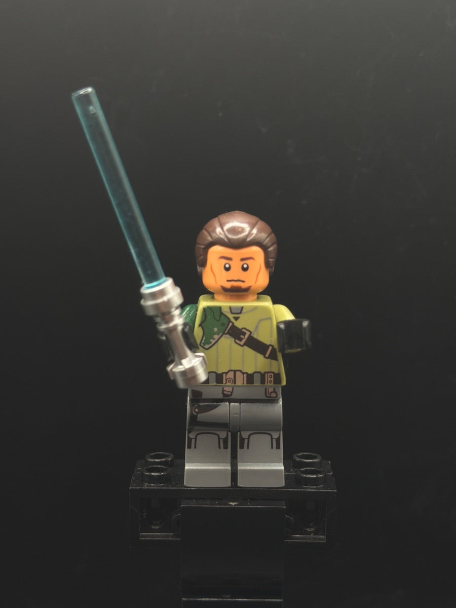 LEGO Minifigura Kanan Jarrus - Dark Brown Hair and Eyebrows - Star Wars — frente