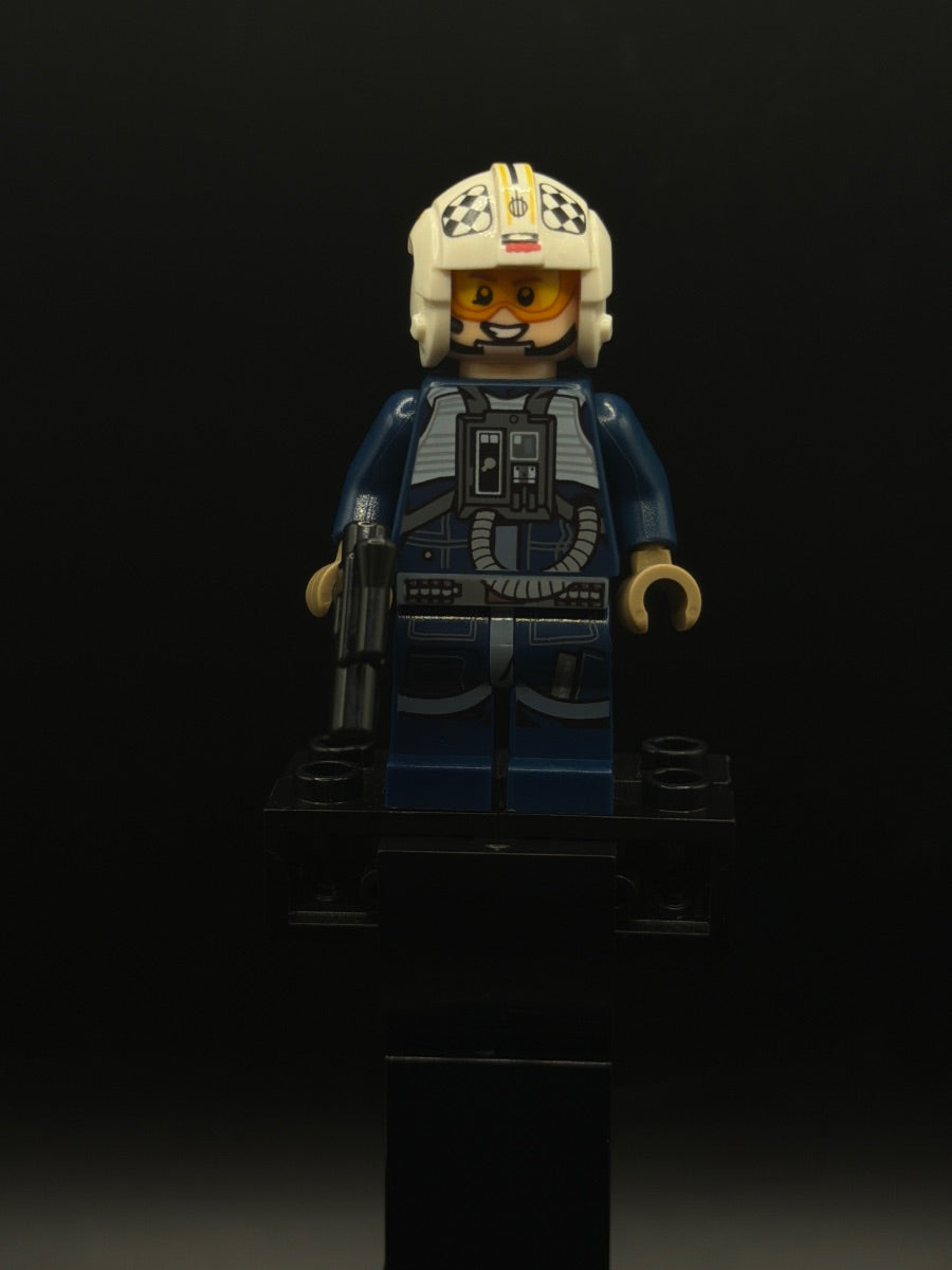 LEGO Minifigura Rebel Pilot U-wing / Y-wing - Star Wars — frente