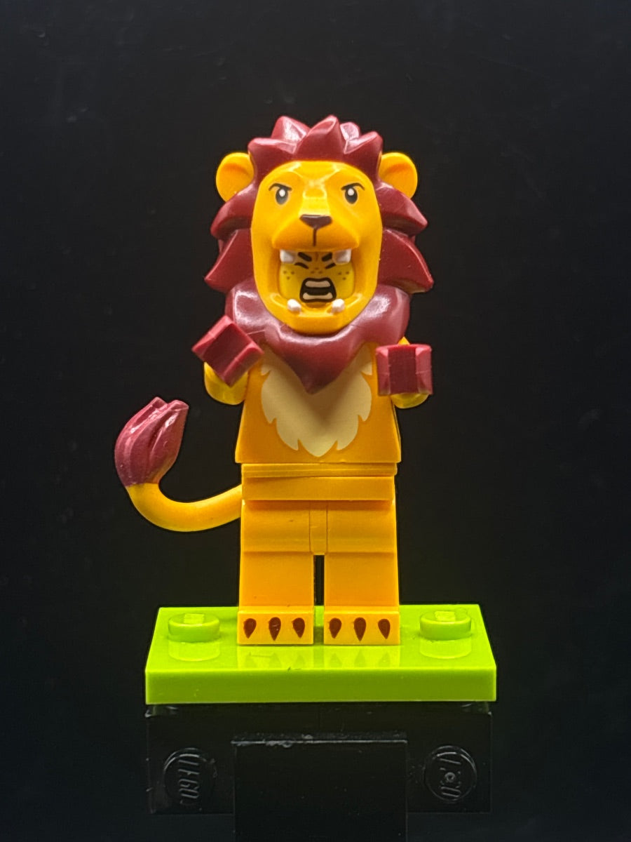 LEGO Minifigura Lion Costume Fan - Collectible Minifigures — frente