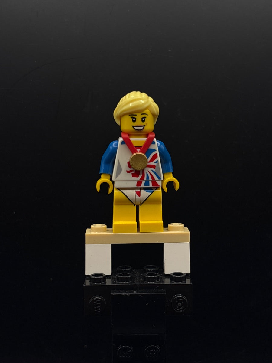 LEGO Minifigura Flexible Gymnast, Team GB - Collectible Minifigures — frente
