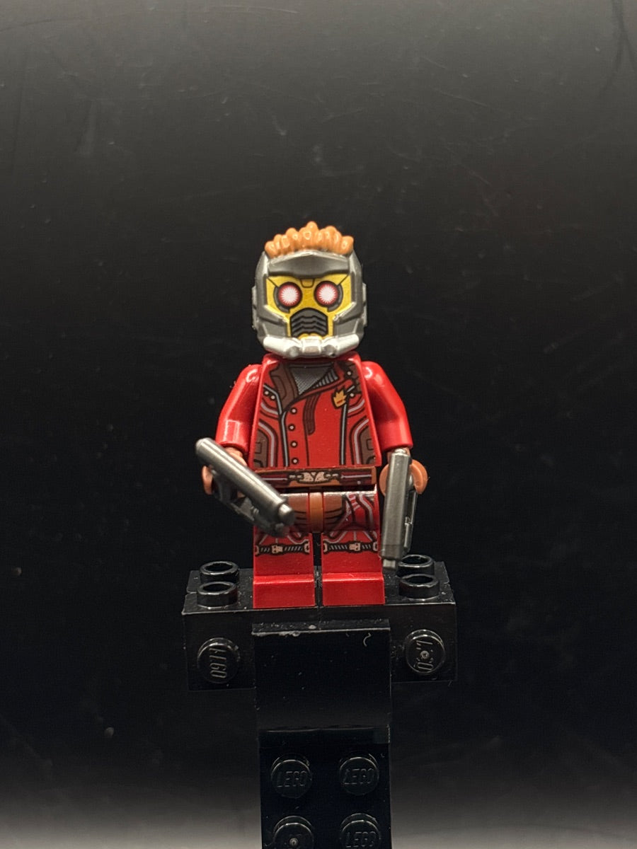 LEGO Minifigura Star-Lord - Mask, Jacket with Side Buttons - Marvel — frente