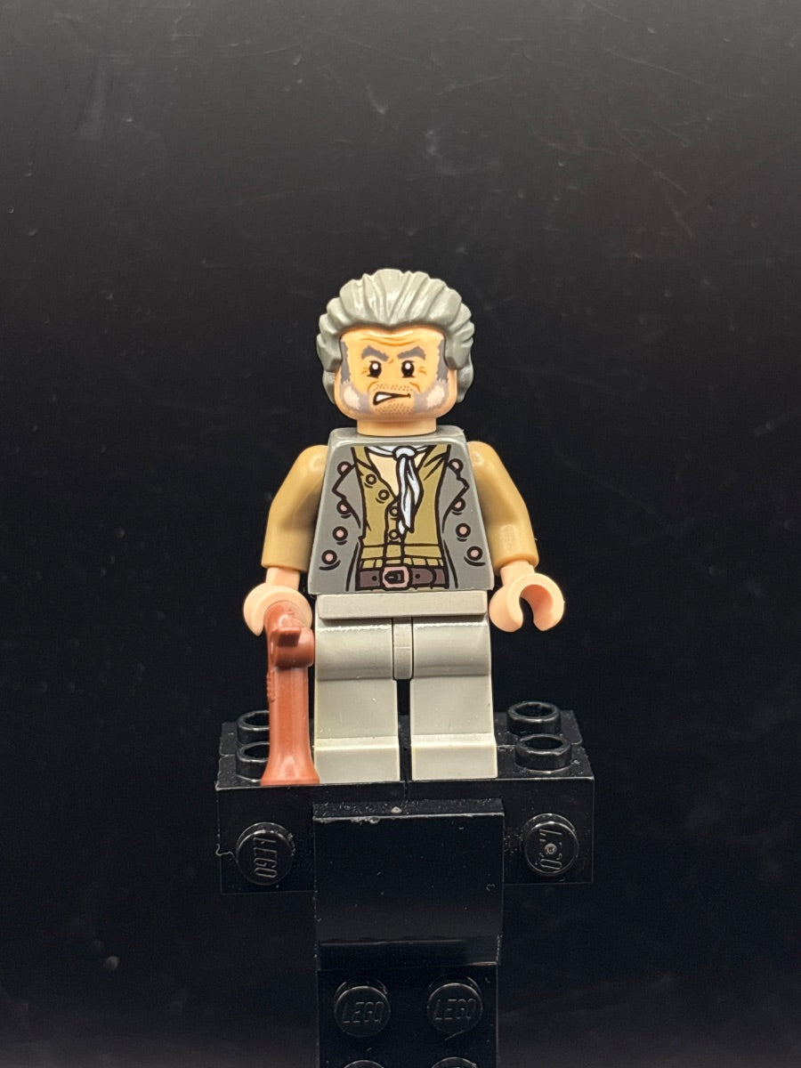 LEGO Minifigura Joshamee Gibbs Dark Bluish Gray Vest - Pirates of the Caribbean — frente