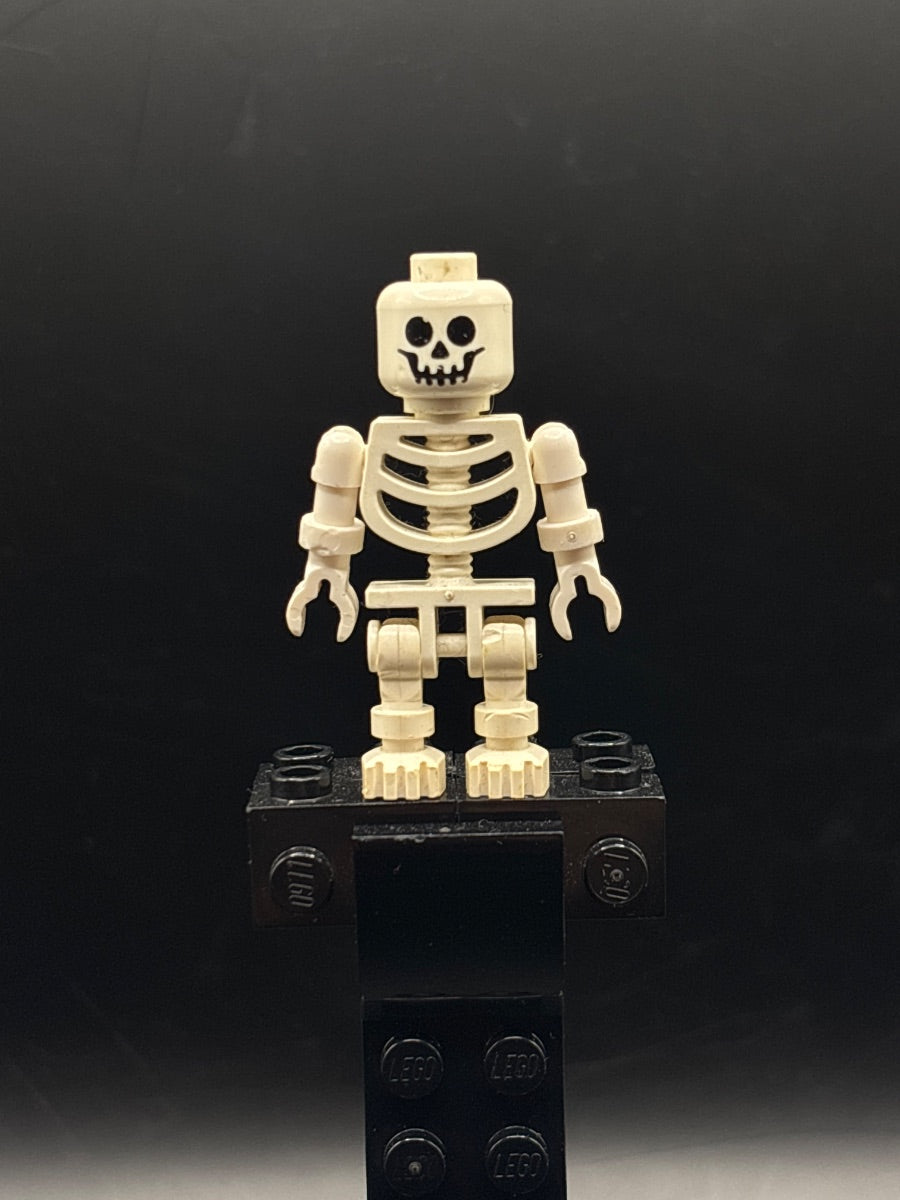 LEGO Minifigura Skeleton - Standard Skull, Floppy Arms - Castle — frente