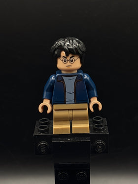 LEGO Minifigura Harry Potter Dark Blue Open Jacket over Sand Blue Shirt - Harry Potter