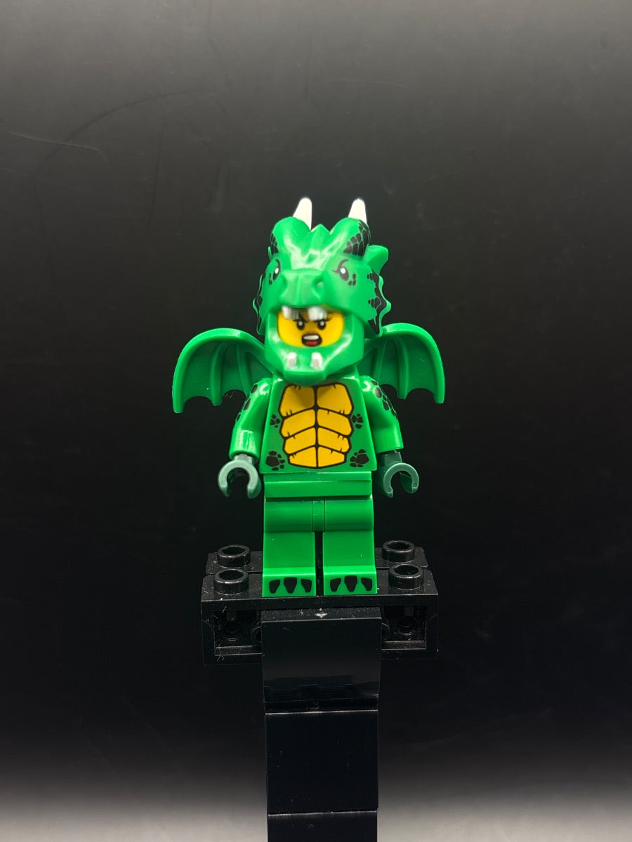 LEGO Minifigura Green Dragon Costume, Series 23 (Minifigure Only without Stand and Accessories) - Collectible Minifigures — frente