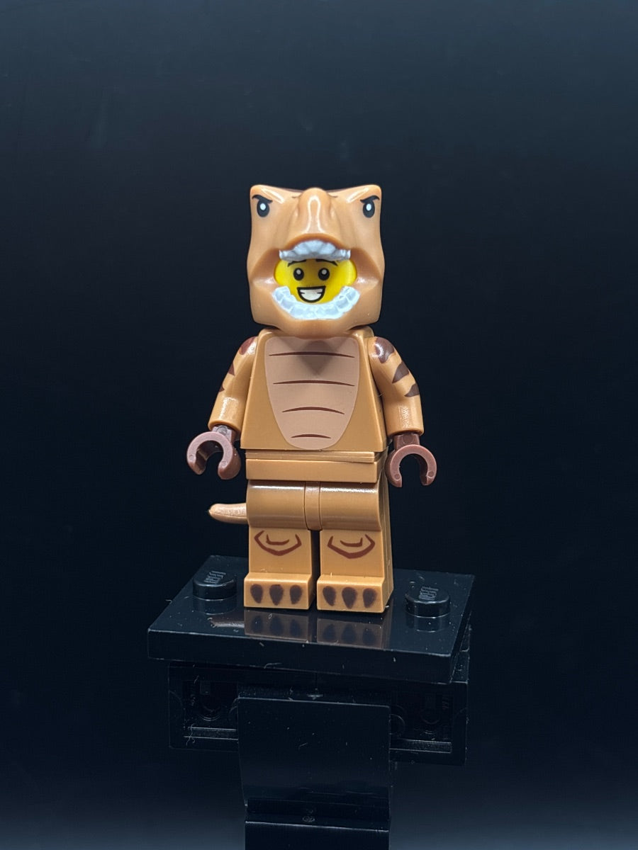 LEGO Minifigura T-Rex Costume Fan, Series 24 (Minifigure Only without Stand and Accessories) - Collectible Minifigures — frente