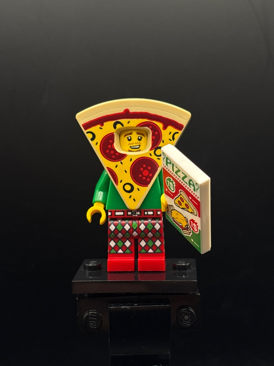 LEGO Minifigura Pizza Costume Guy, Series 19 (Minifigure Only without Stand and Accessories) - Collectible Minifigures — frente
