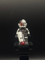 LEGO Minifigura Cyborg - Black Gloves, Smiling - DC — frente