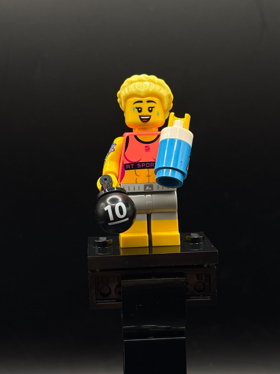 LEGO Minifigura Fitness Instructor, Series 25 (Minifigure Only without Stand and Accessories) - Collectible Minifigures — frente