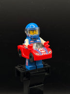 LEGO Minifigura Race Car Guy, Series 18 (Minifigure Only without Stand and Accessories) - Collectible Minifigures — frente