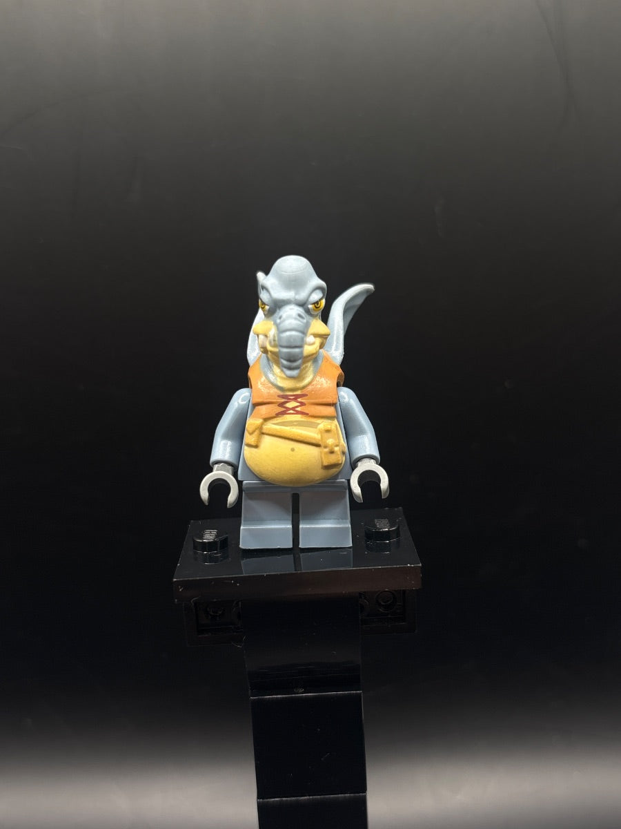 LEGO Minifigura Watto - Sand Blue, Printed Head, Dark Bluish Gray Hands - Star Wars — frente