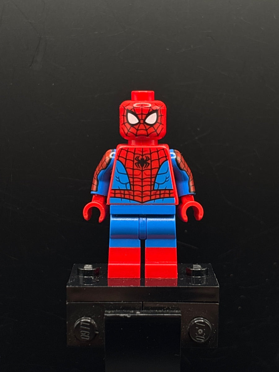 LEGO Minifigura Spider-Man - Printed Blue Arms, Red Boots - Marvel — frente