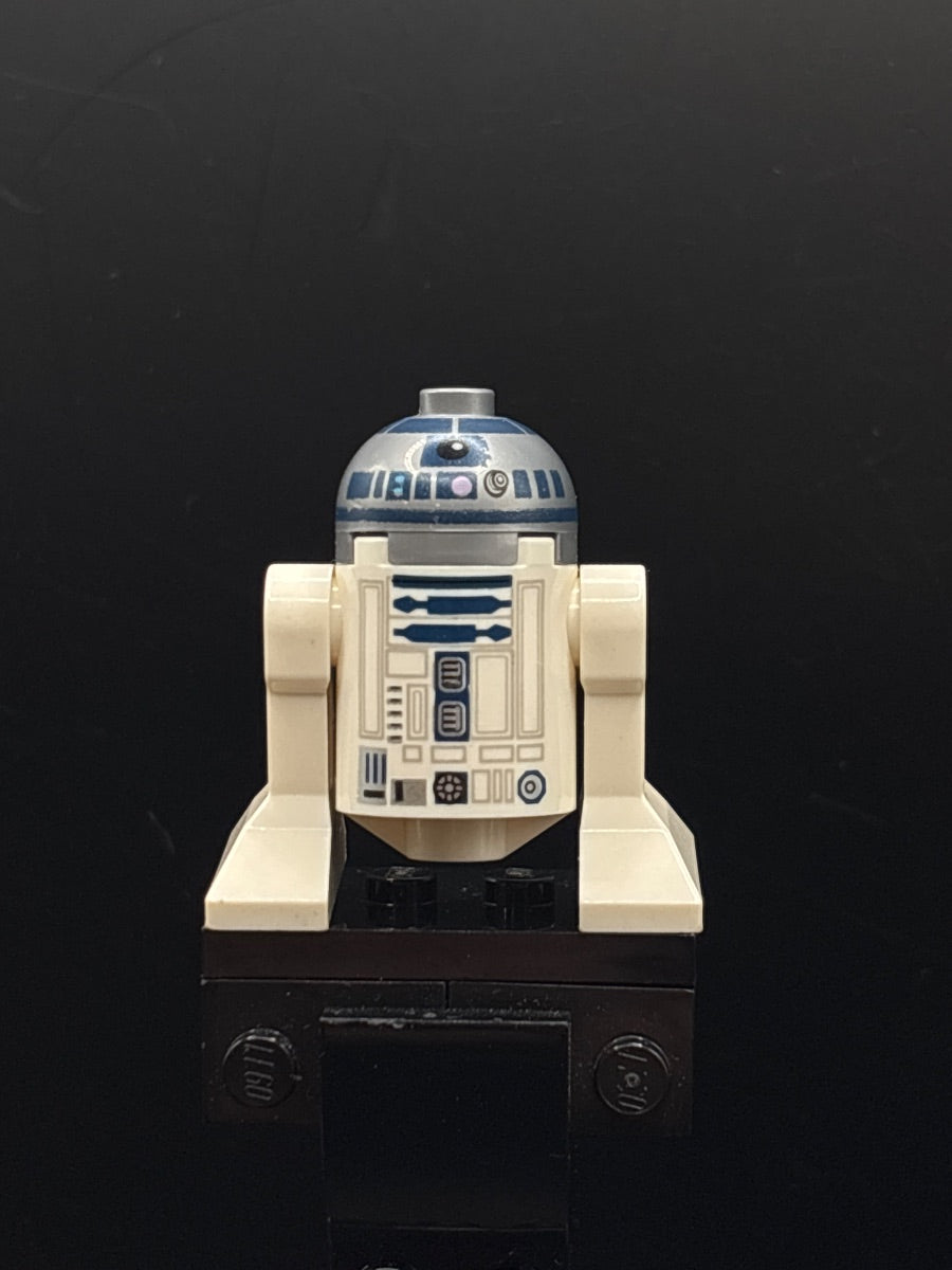 LEGO Minifigura Astromech Droid, R2-D2 - Flat Silver Head, Lavender Dots and Small Receptor - Star Wars — frente