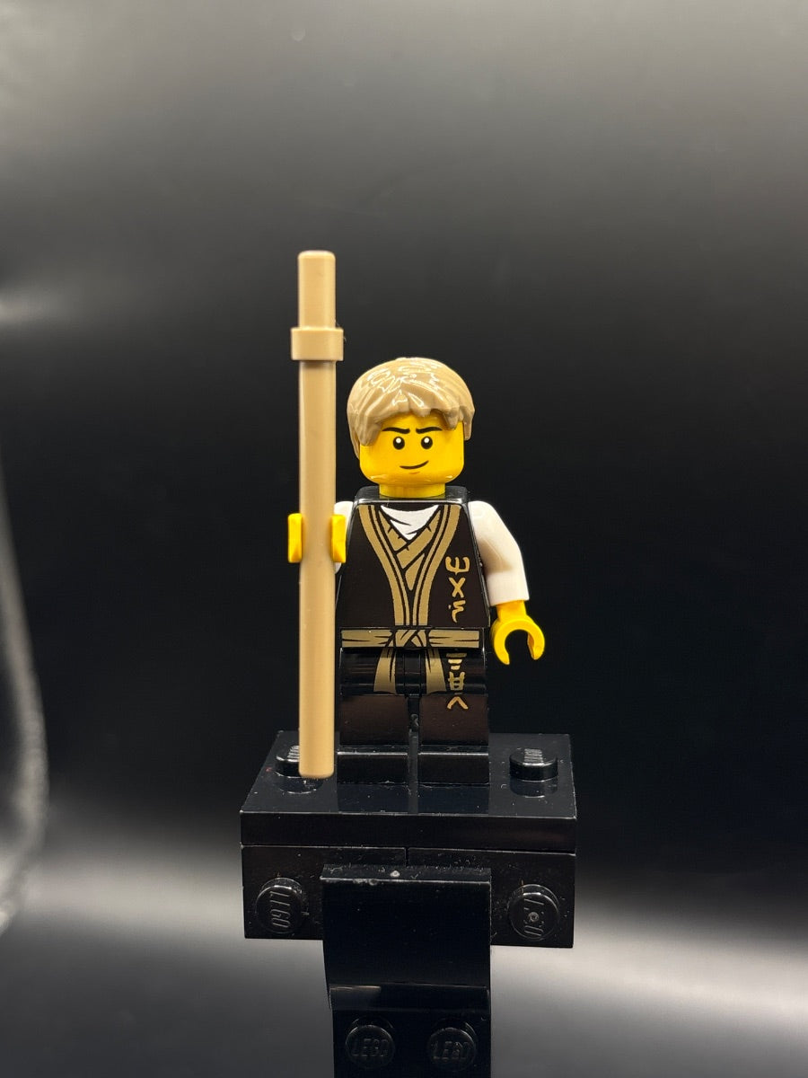 LEGO Minifigura Young Wu - Black Master Tunic - NINJAGO — frente