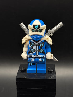 LEGO Minifigura Jay - Digi Jay, Shoulder Armor with Scabbard - NINJAGO