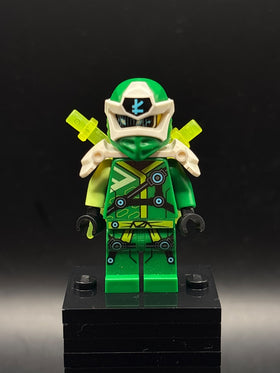 LEGO Minifigura Lloyd - Digi Lloyd, White Shoulder Armor with Scabbard - NINJAGO