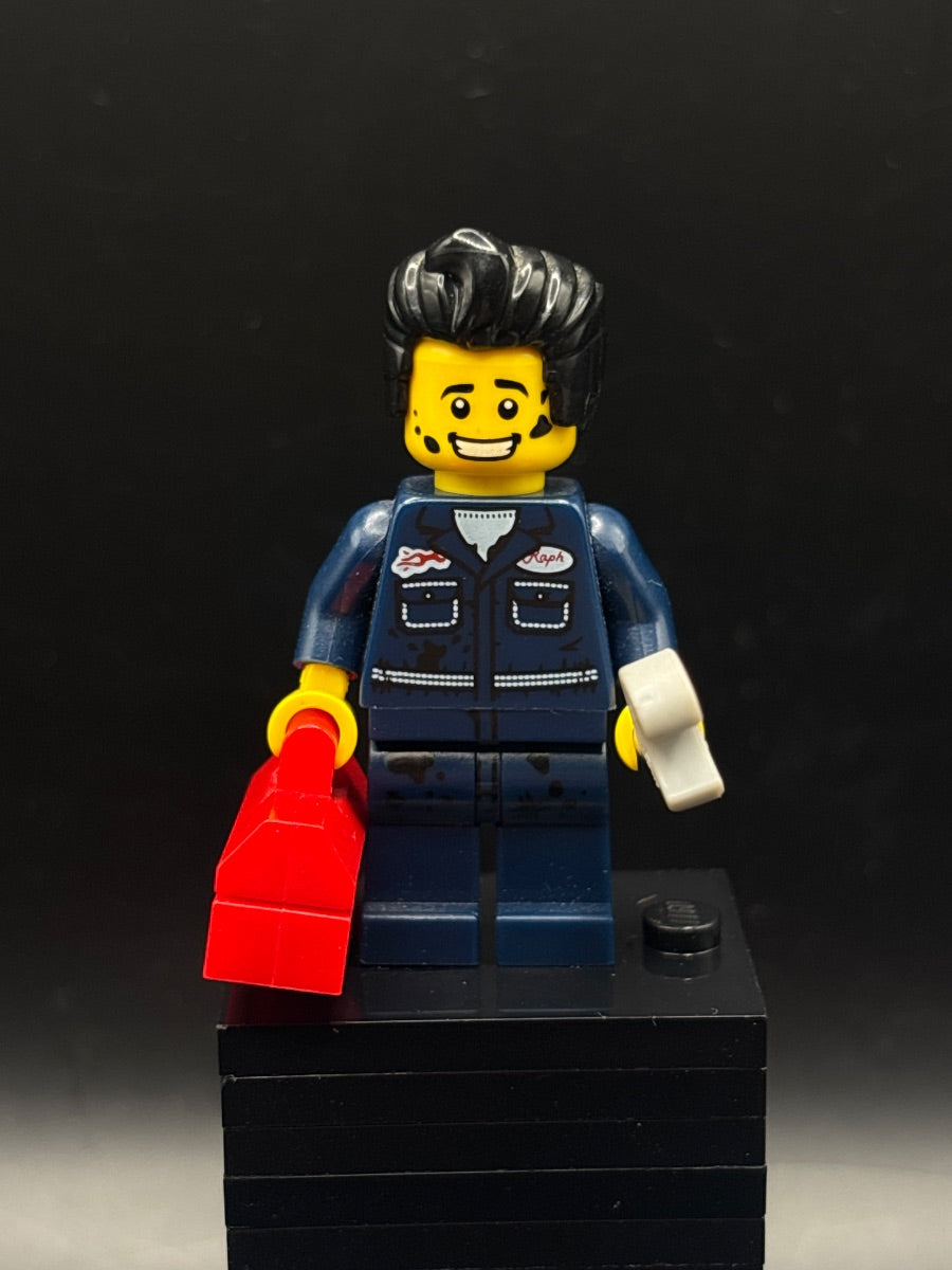 LEGO Minifigura Mechanic, Series 6 (Minifigure Only without Stand and Accessories) - Collectible Minifigures — frente