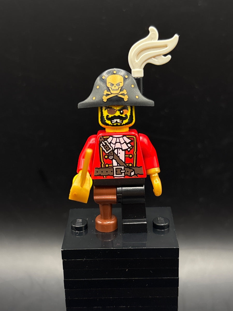 LEGO Minifigura Pirate Captain, Series 8 (Minifigure Only without Stand and Accessories) - Collectible Minifigures — frente