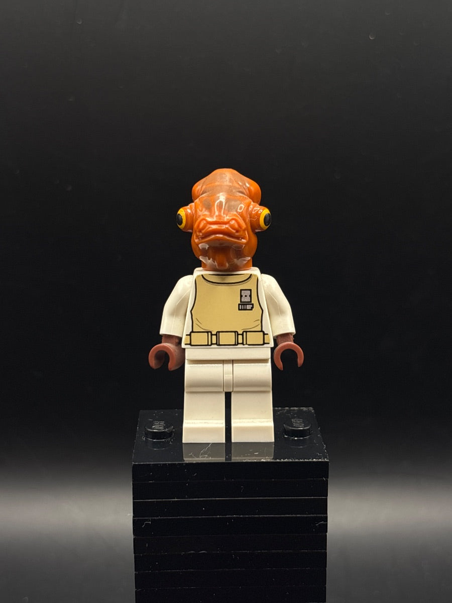 LEGO Minifigura Admiral Ackbar - White Spacesuit - Star Wars — frente