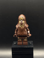 LEGO Minifigura Wookiee Warrior - Dark Brown with Dark Tan Fur, Printed Legs - Star Wars — frente