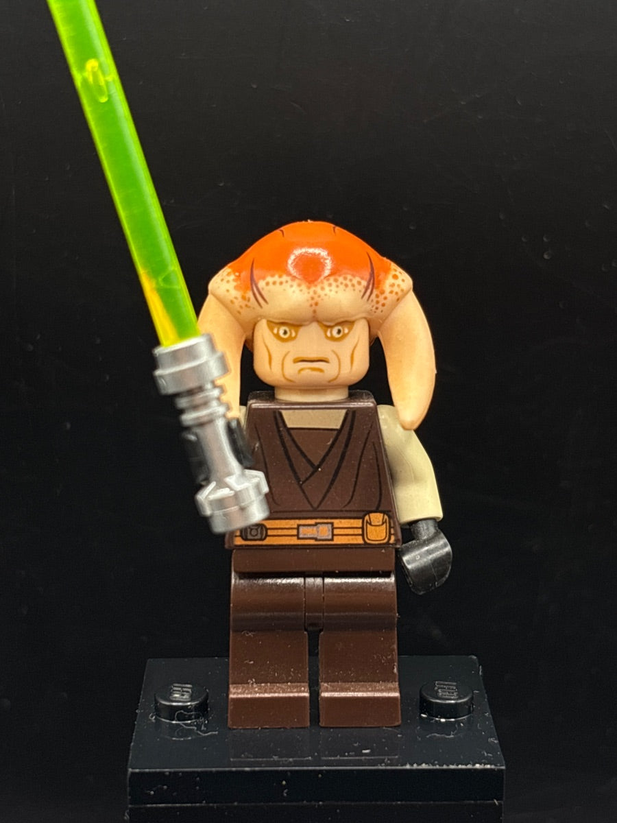 LEGO Minifigura Saesee Tiin - Dark Brown Robe, White Arms, Large Eyes - Star Wars — frente
